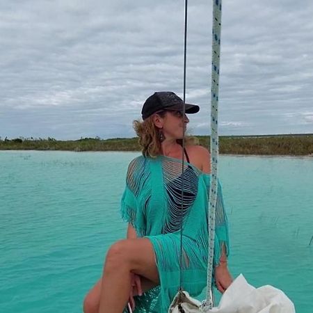 Casa De Viajeros Apartman Bacalar Kültér fotó