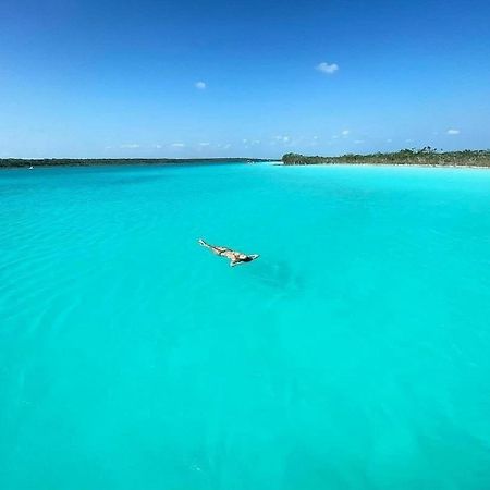 Casa De Viajeros Apartman Bacalar Kültér fotó